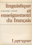 Linguistique et enseignement du français vignette